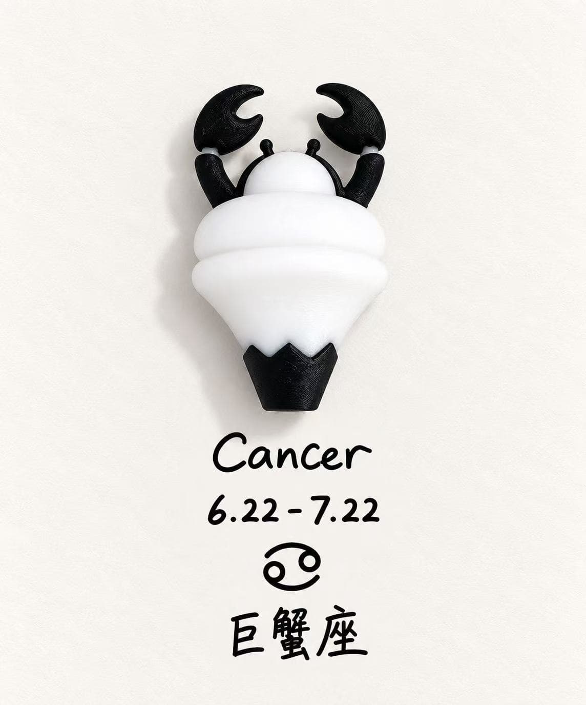 Cancer Zodiac Fridge Magnet – Fugitoto x 12 Zodiac Signs Collection